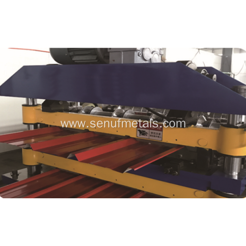 double layer roofing sheet tile roll forming machine